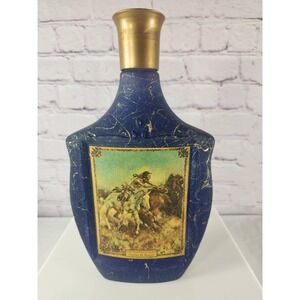 Jim Beam BEAM'S CHOICE (1969) Americana Series "The Buffalo Hunt" Empty Decanter
